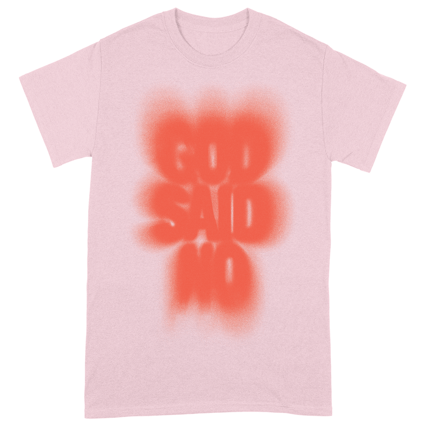 God Said No Blur Tee (Light Pink)