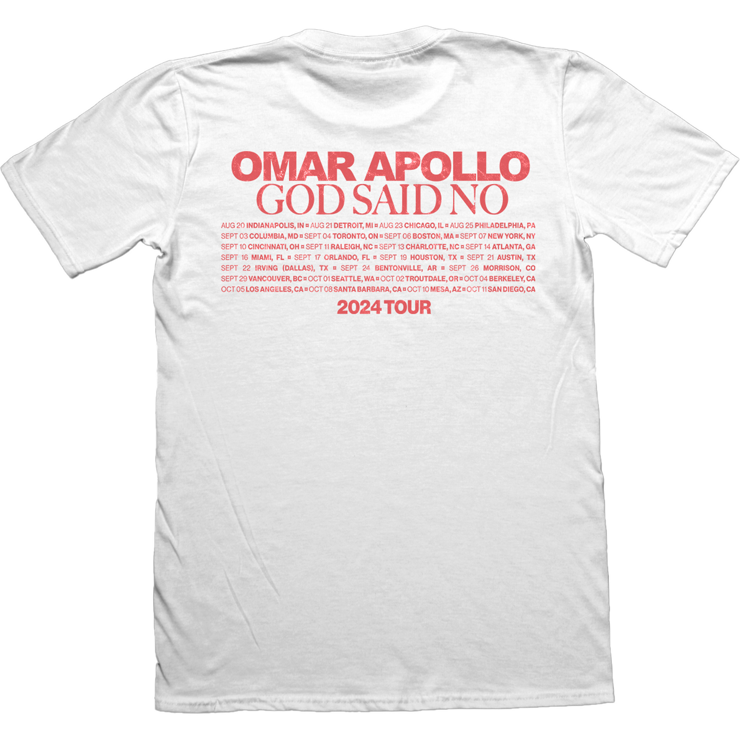 Omar Cover Tour Tee (White)