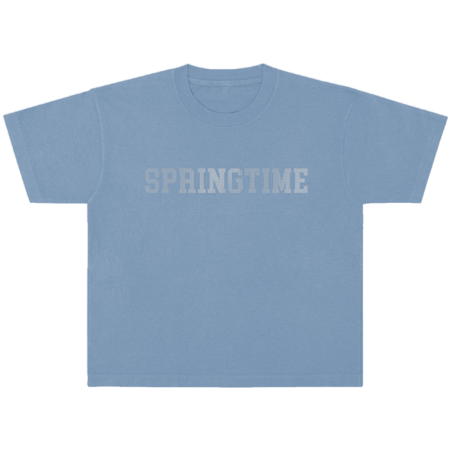 Springtime Rhinestone Tee (Clear Blue)