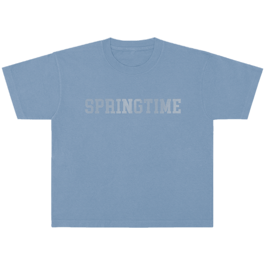 Springtime Rhinestone Tee (Clear Blue)