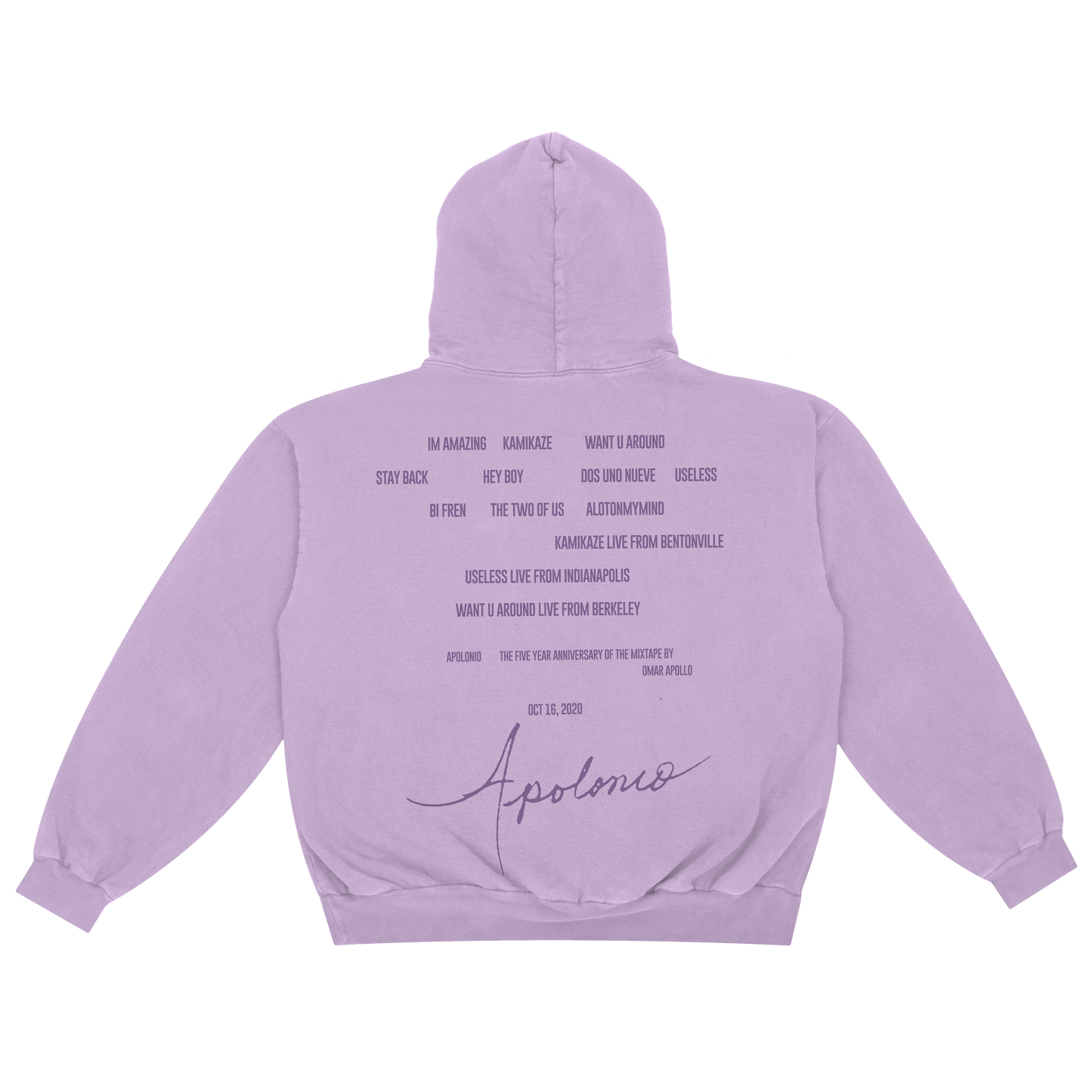 Apolonio Anniversary Hoodie (Violet)
