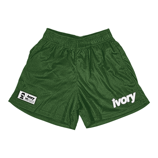 Ivory Mesh Shorts (Green)