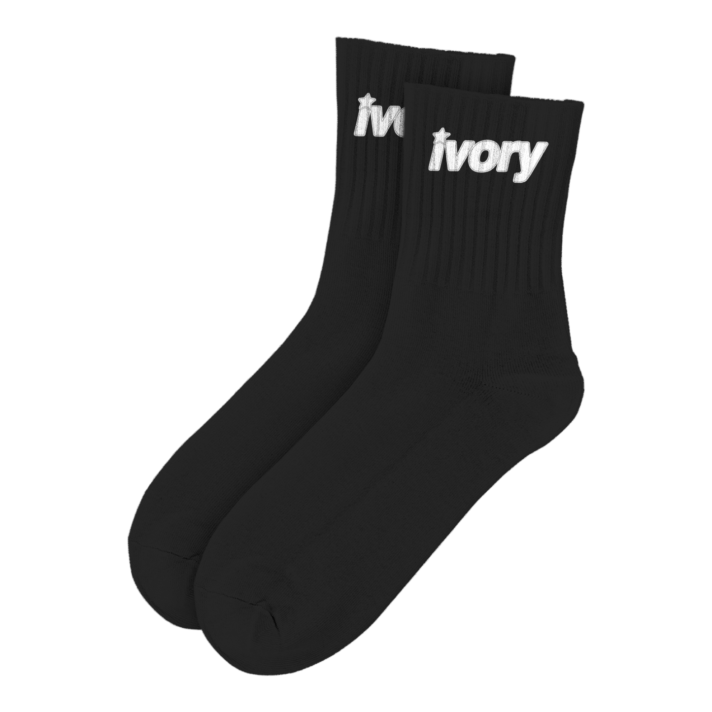 Ivory Socks (Black)